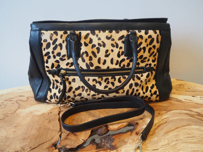 Kate Spade Leather Leopard pony Hair Bag *AS IS