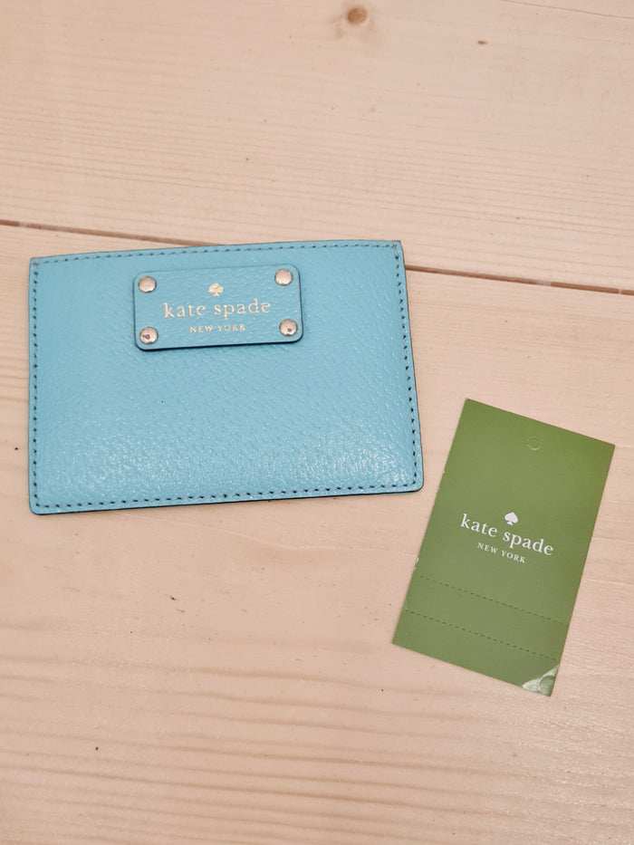 Kate Spade turquoise cardholder