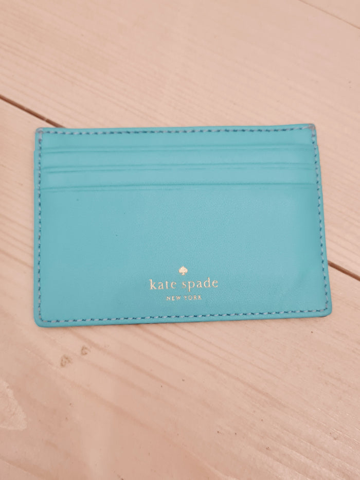Kate Spade turquoise cardholder