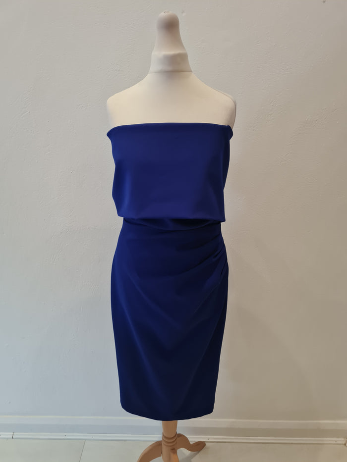 Kevan Jon Cobalt Blue Off Shoulder Dress 4