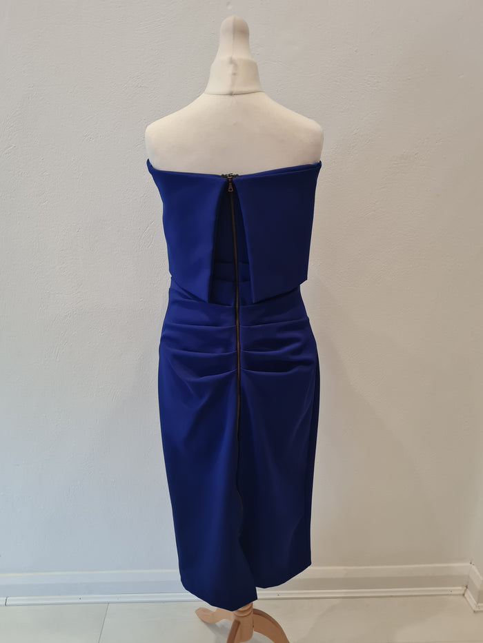 Kevan Jon Cobalt Blue Off Shoulder Dress 4