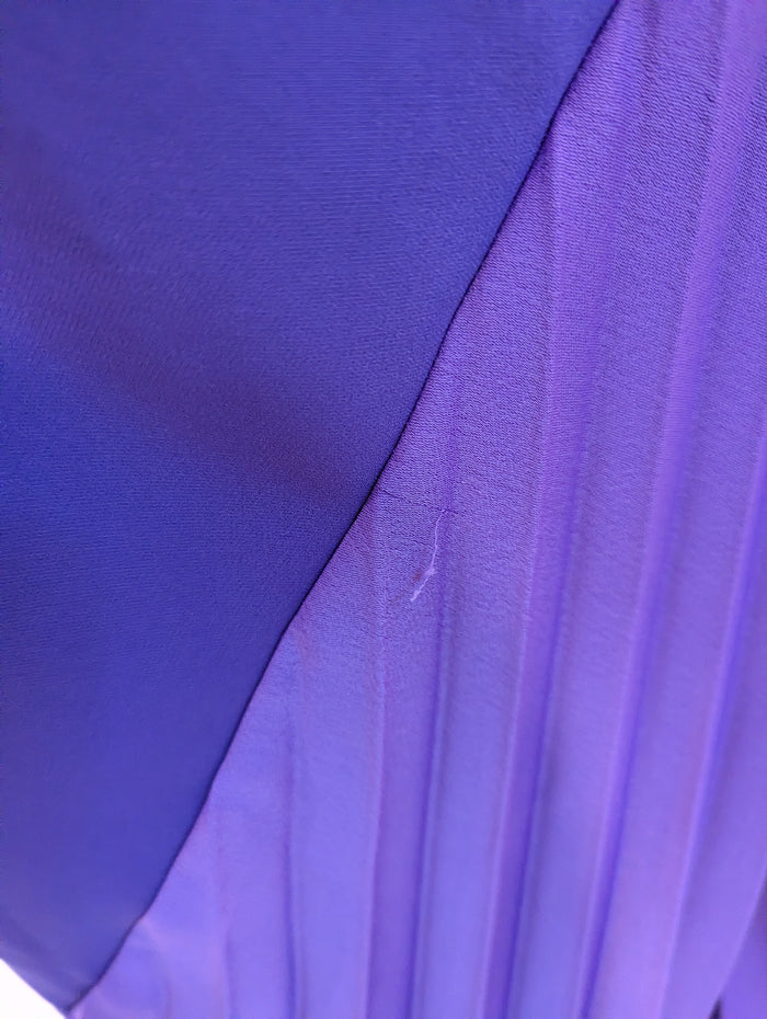 Kevan Jon Purple Scuba Pleat Dress 2