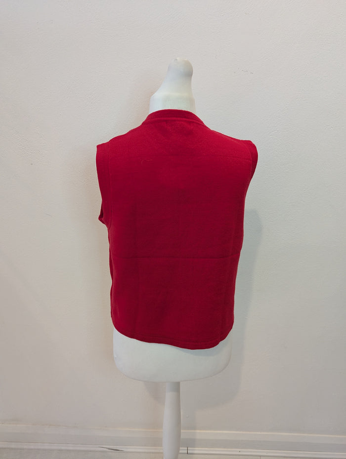 Kilky Red Knit Waistcoat 6-14 RRP £49.99