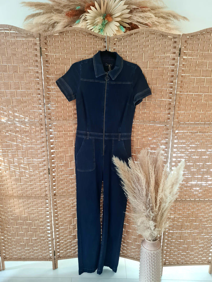 King Louie Dark Denim Jumpsuit 36