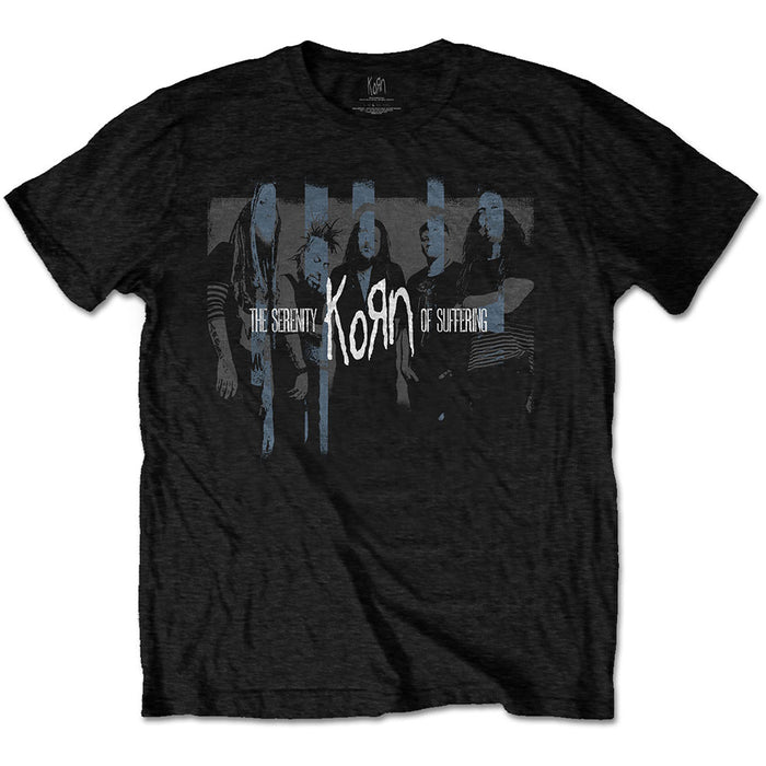 KORN Unisex T-shirt- Block Photo Rock Off