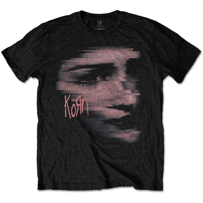 KORN Unisex T-shirt- Chopped Face Rock Off