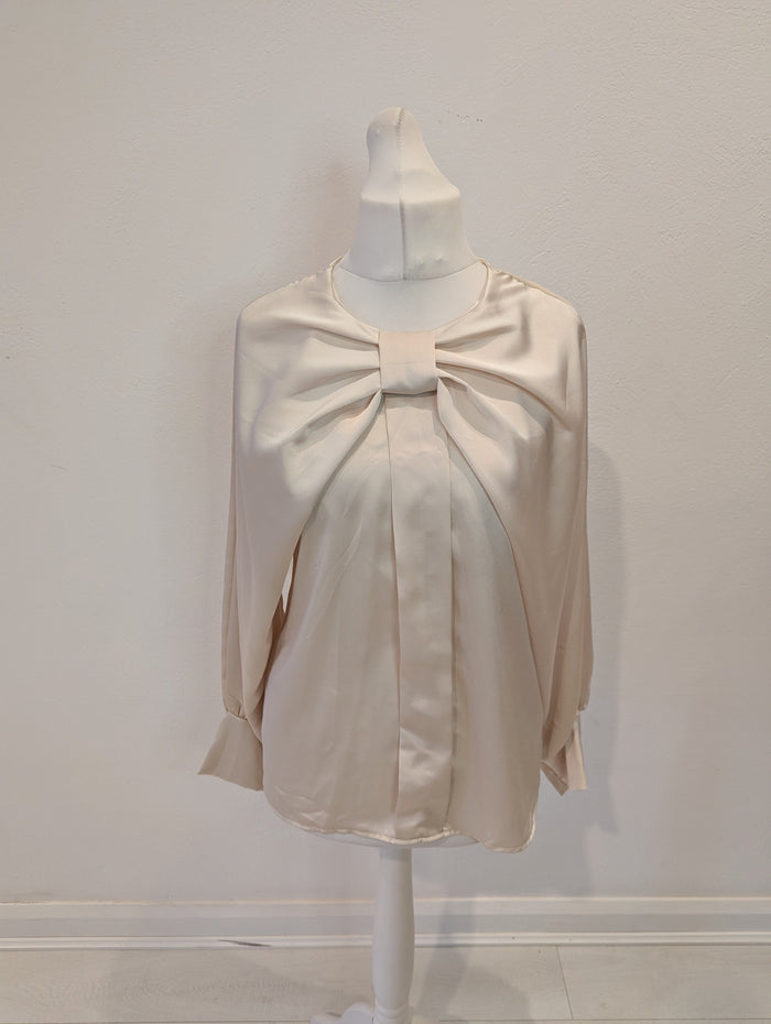 Kyla Cream Satin Top M/L