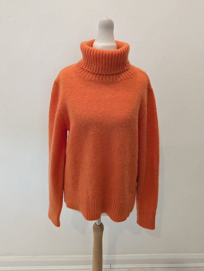 Kyra Orange Mohair Jumper M