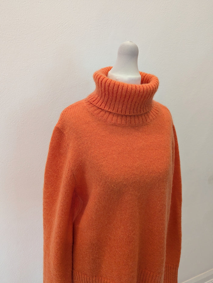 Kyra Orange Mohair Jumper M