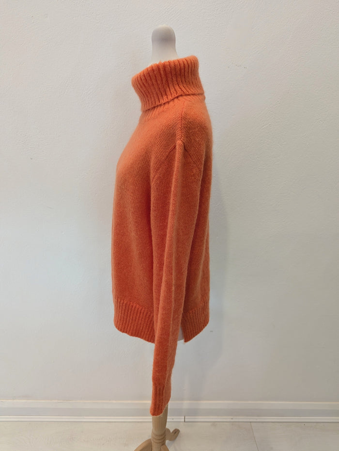 Kyra Orange Mohair Jumper M
