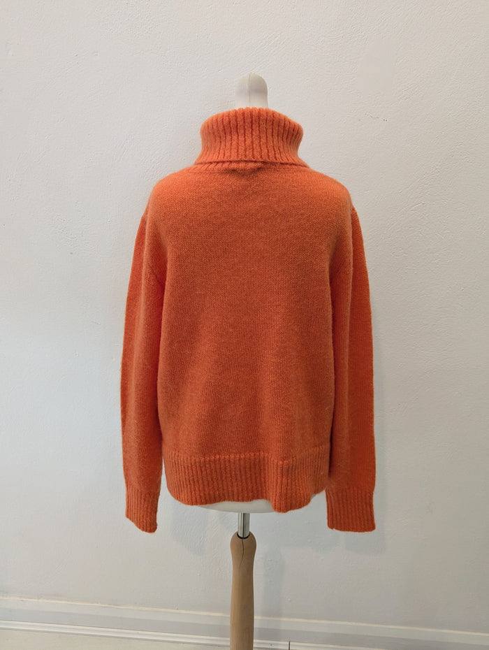Kyra Orange Mohair Jumper M