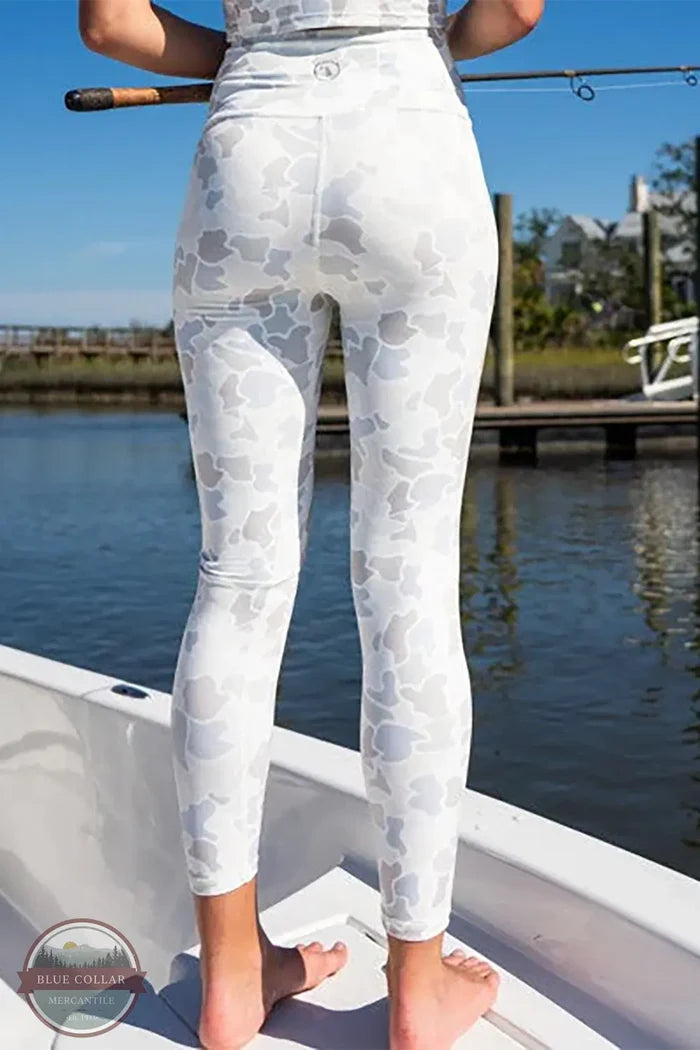 LG Leggings 2.0 in Forest Camo Saltwater by Local Girl Outfitters lifestyle image fishing