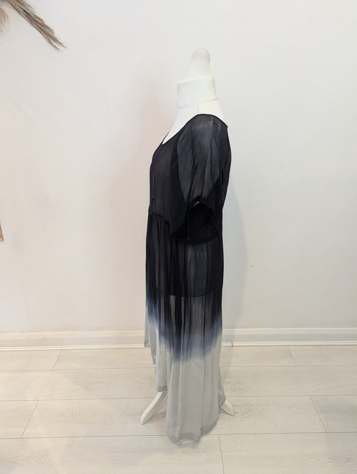 Label Lab black/Grey Sheer Maxi L