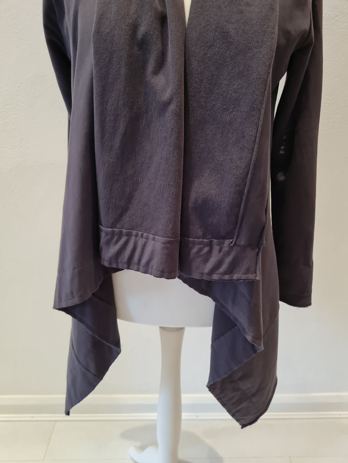 Label Lab Grey Waterfall Jacket Size 12