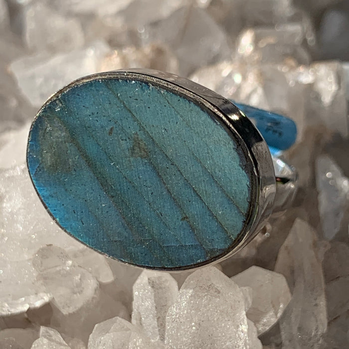 Labradorite ring sz 7