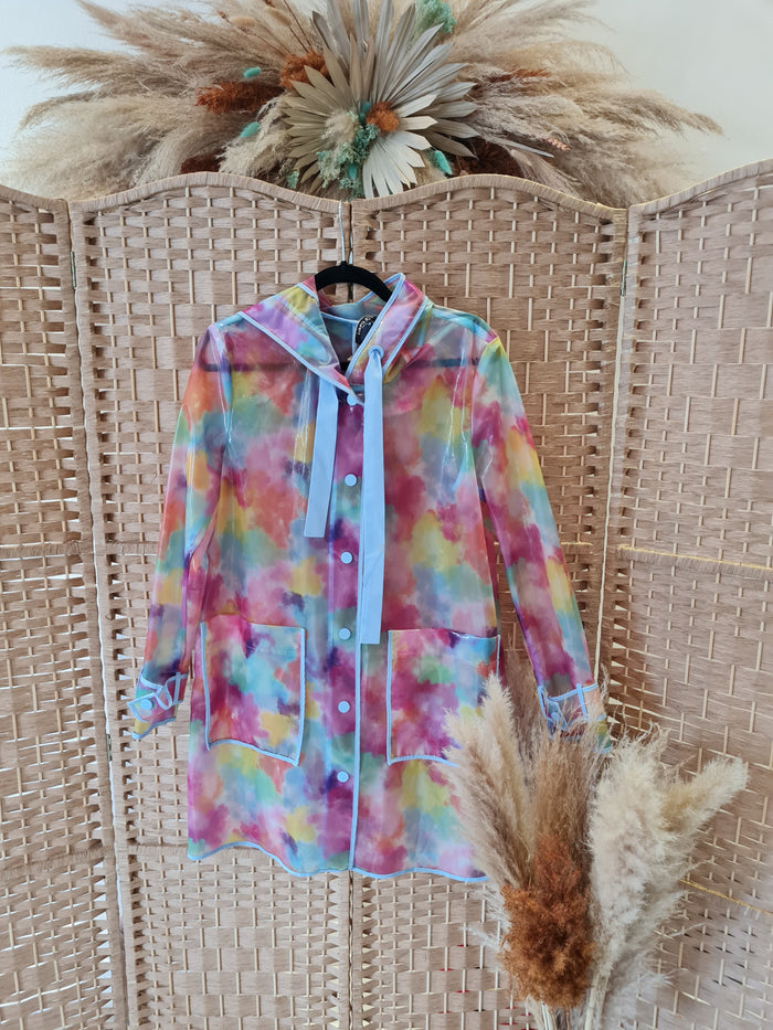 Laura Jo Plastic Rain Mac Size M