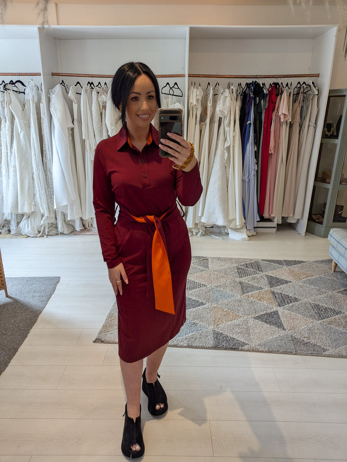 Lennon Courtney Burgundy Dress 12