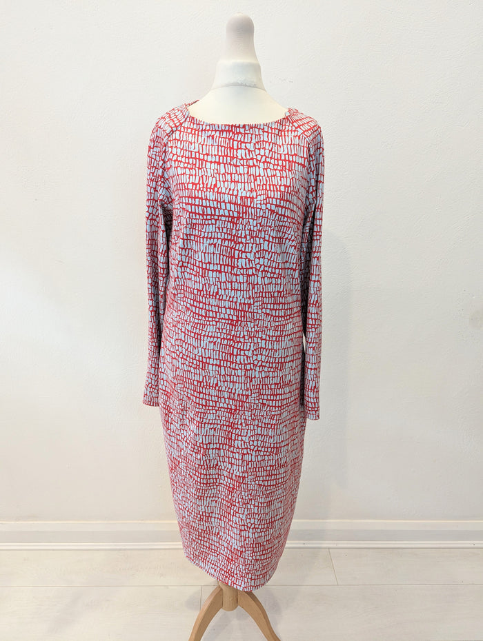 Lennon Courtney Red Print Dress 10