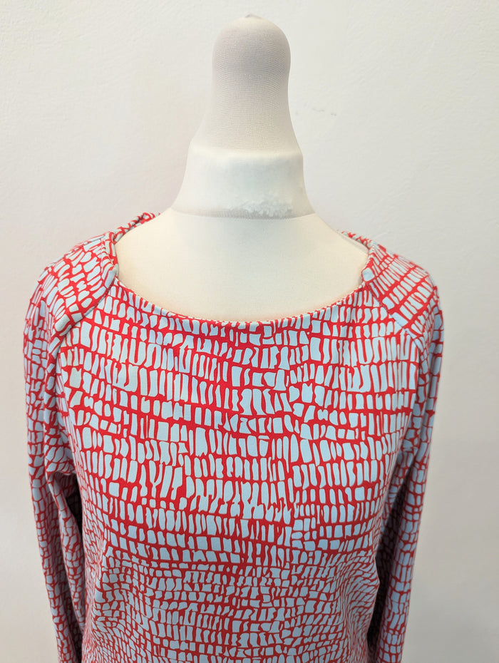 Lennon Courtney Red Print Dress 10