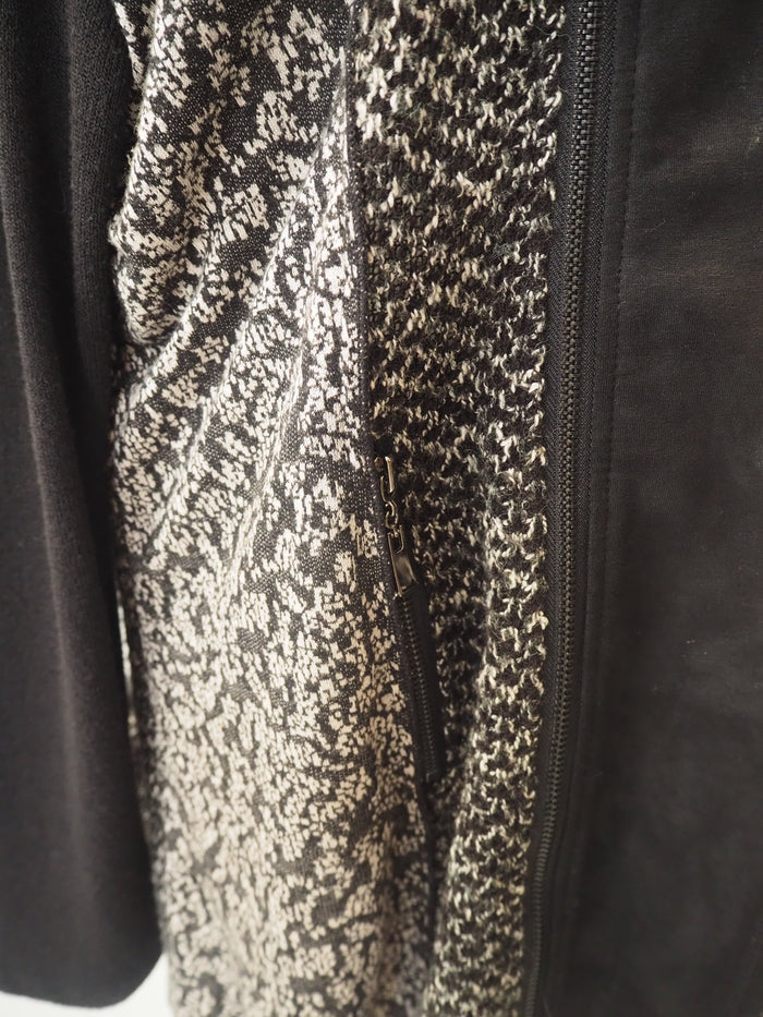 Libra Black/Print Coatigan S