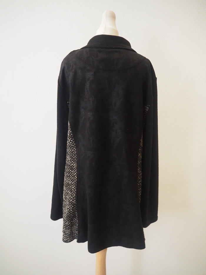 Libra Black/Print Coatigan S