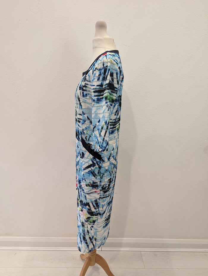 Libre Blue Multi Dress Size 10
