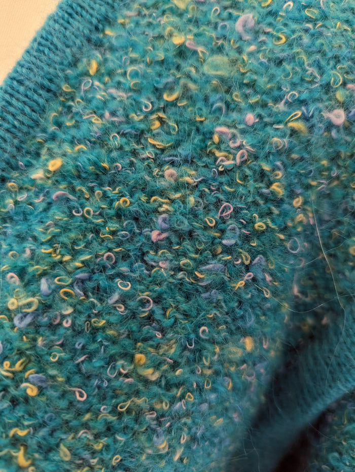 Light Knit Cardie - Teal Blue Cardie M