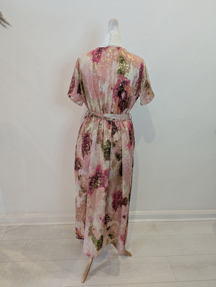 Lillie Rose Pink Flower Dress S-M RRP £45