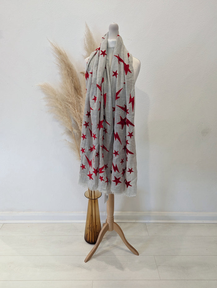 Lily and Lionel wool/ cashmere star scarf