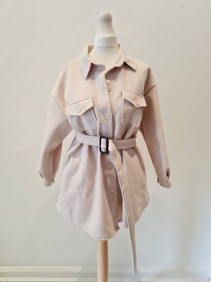 Lily Lu Cream Shacket M