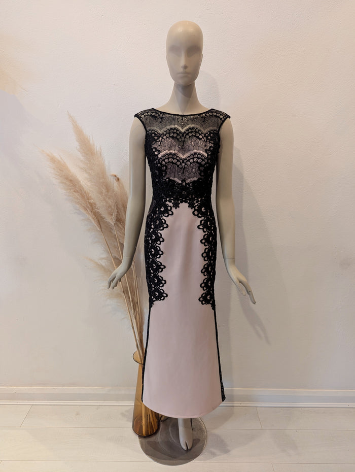 Lipsy London Nude/Black Dress 10
