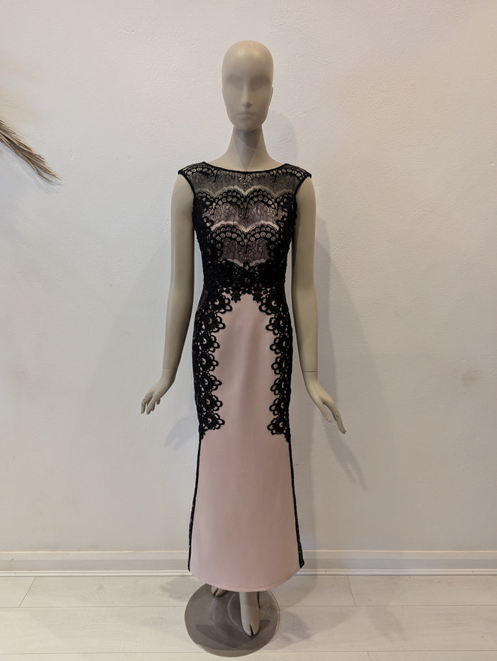 Lipsy London Nude/Black Dress 10