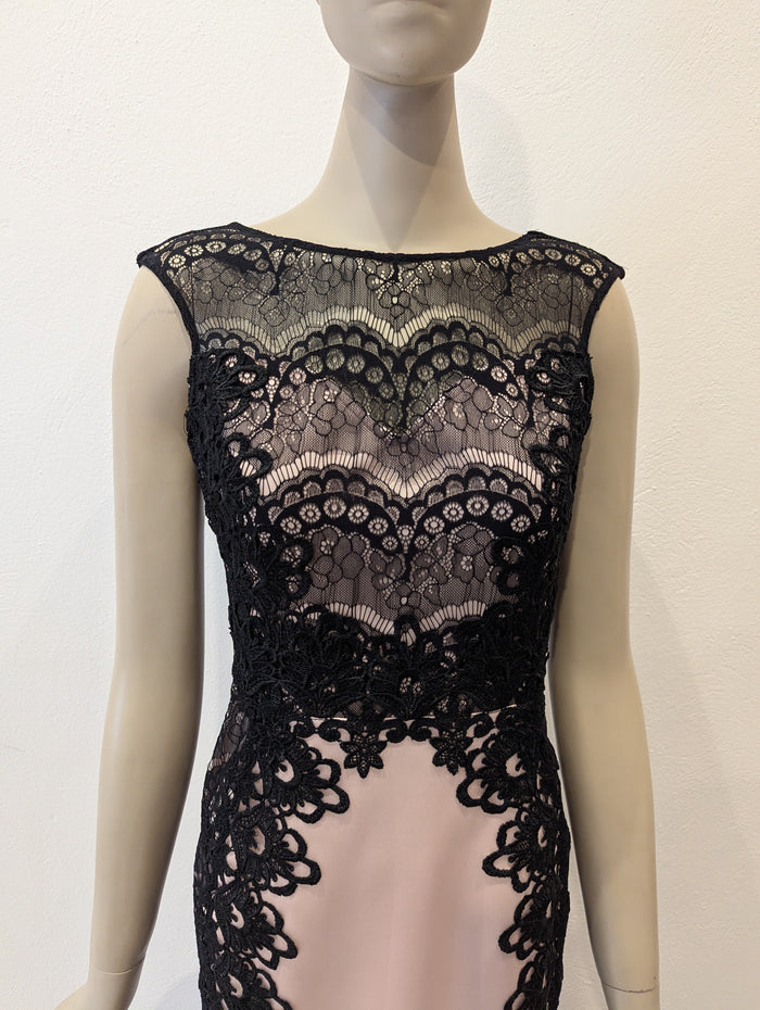 Lipsy London Nude/Black Dress 10