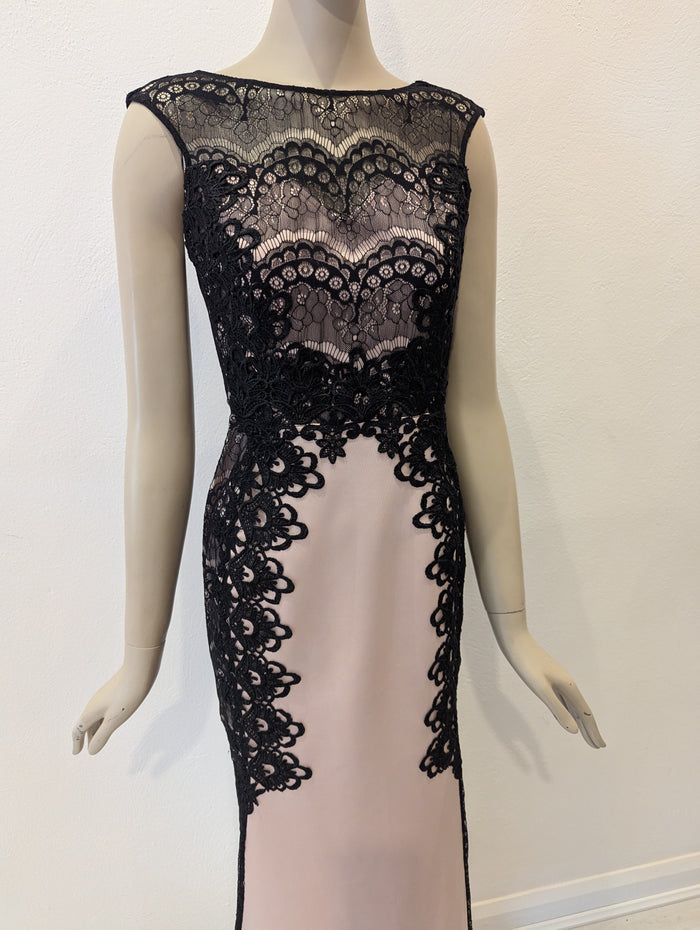 Lipsy London Nude/Black Dress 10