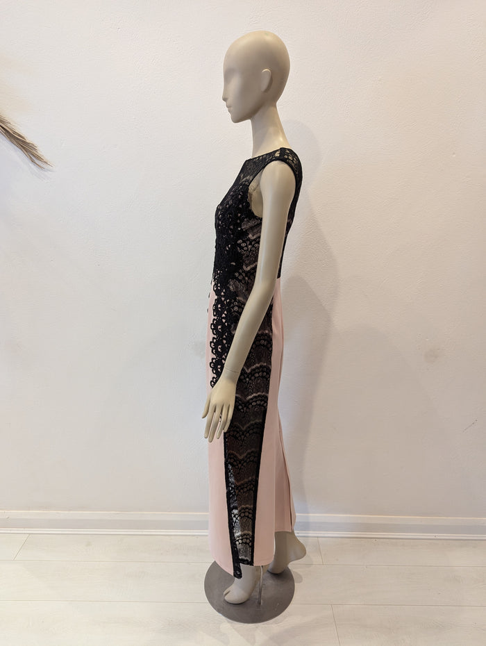 Lipsy London Nude/Black Dress 10