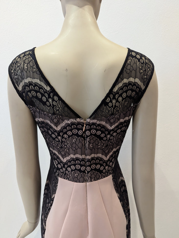 Lipsy London Nude/Black Dress 10