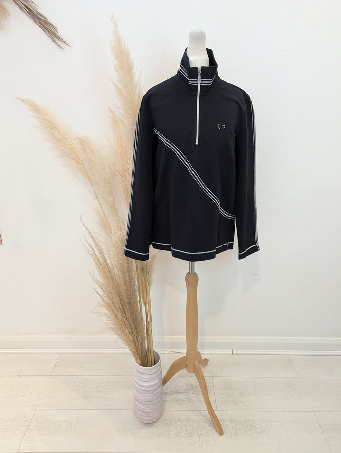 Lisa Campione NY Black Half Zip 10