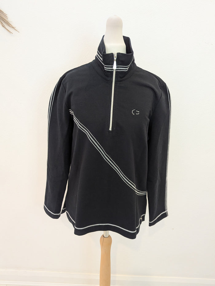 Lisa Campione NY Black Half Zip 10
