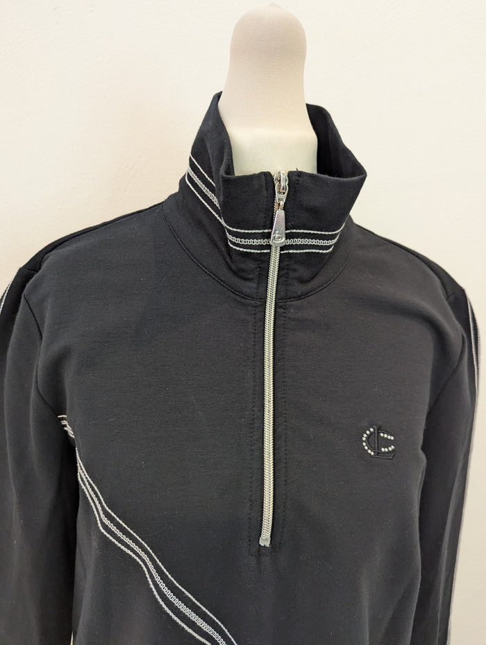 Lisa Campione NY Black Half Zip 10