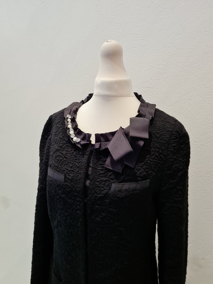 Liu Jo  Black Coat Size 10
