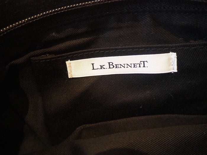 Lk Bennett Avril Black Clutch New