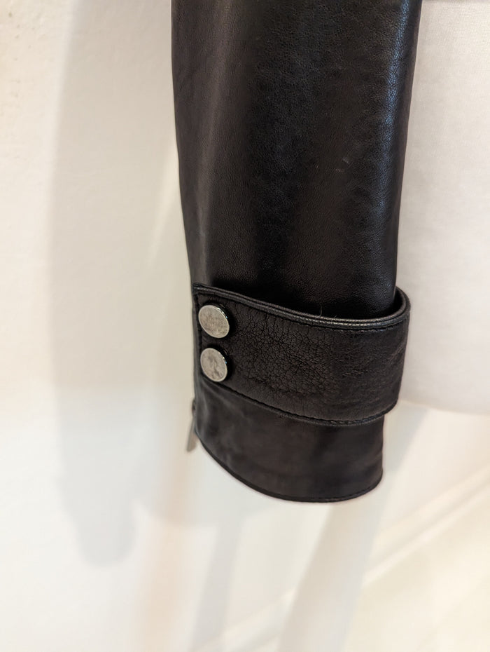 LK Bennett Black Leather Jacket 12