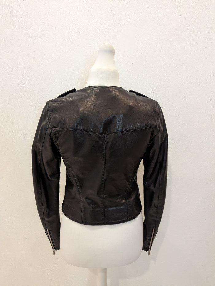 LK Bennett Black Leather Jacket 12