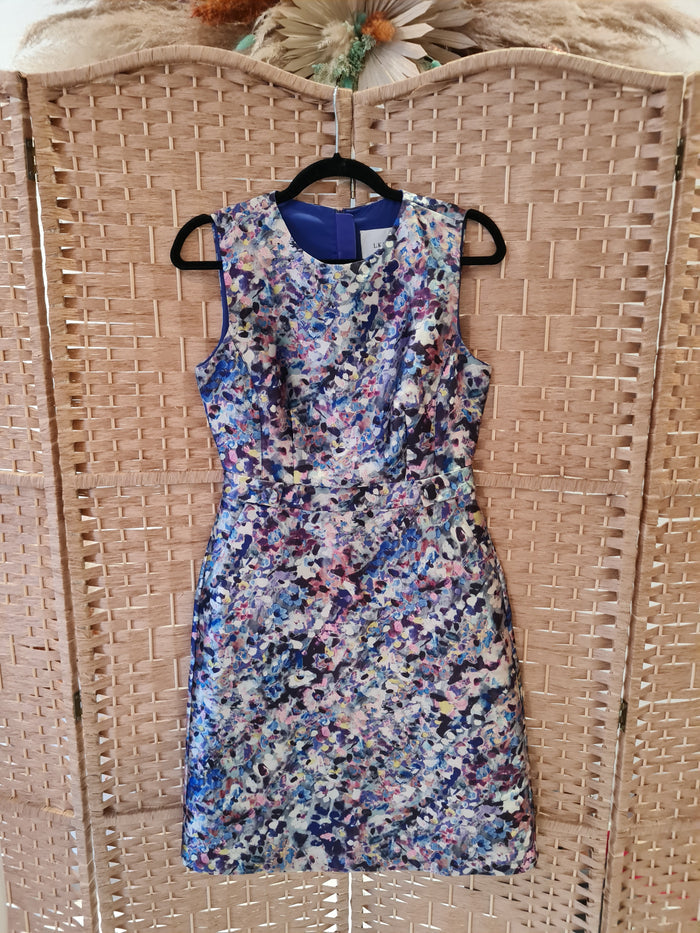 LK Bennett Blue Floral dress 8