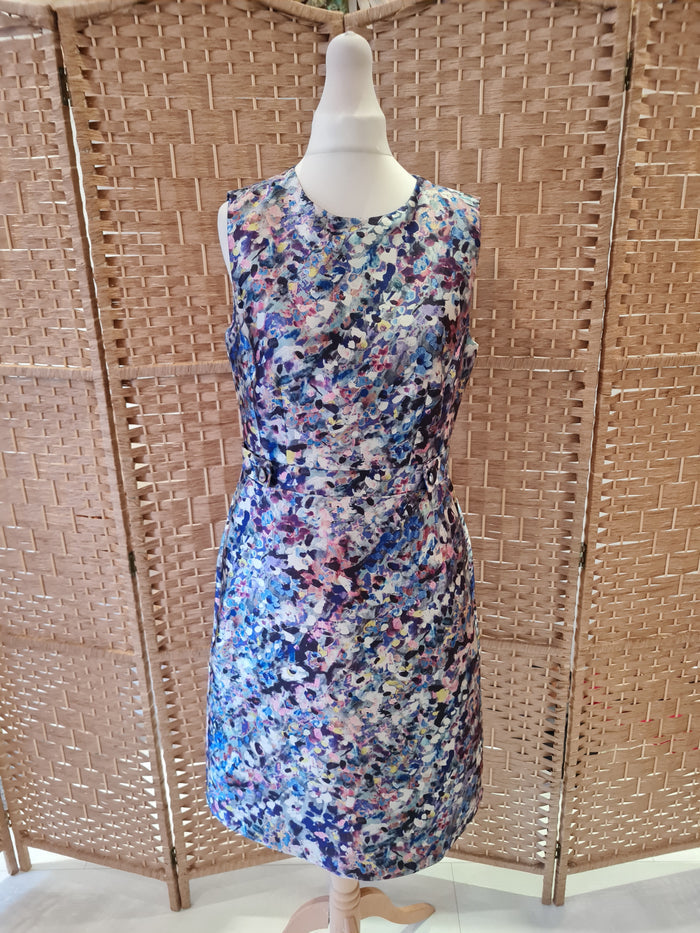 LK Bennett Blue Floral dress 8