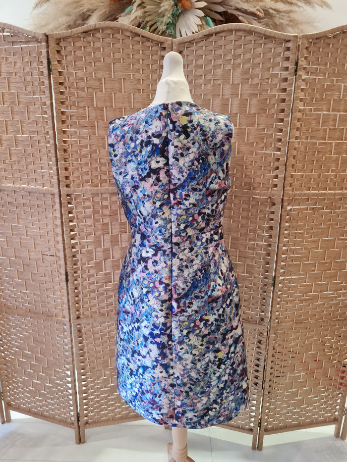 LK Bennett Blue Floral dress 8