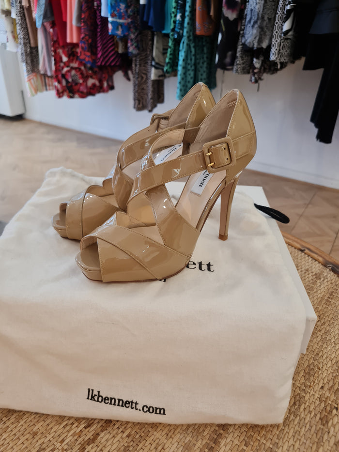 LK Bennett nude heels 3 NEW