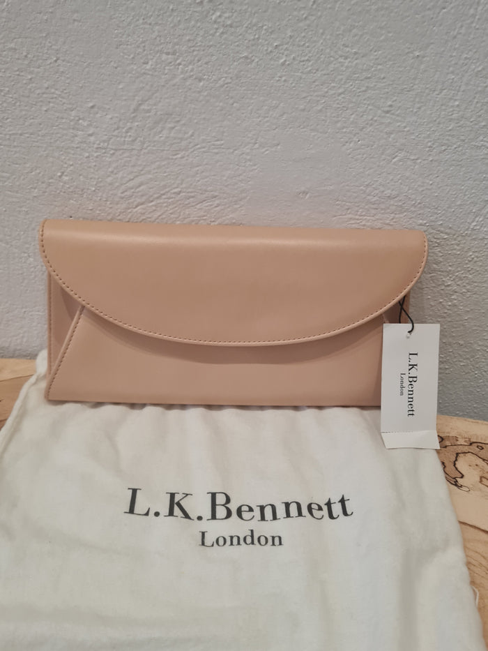 LK Bennett Taupe Clutch NWT
