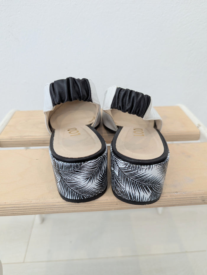 Lodi White sling backs 4
