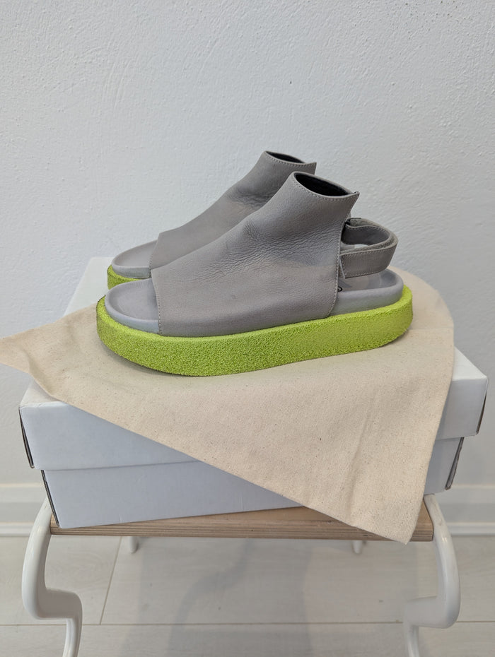 Lofina Grey/Lime Sandals 5 RRP £255